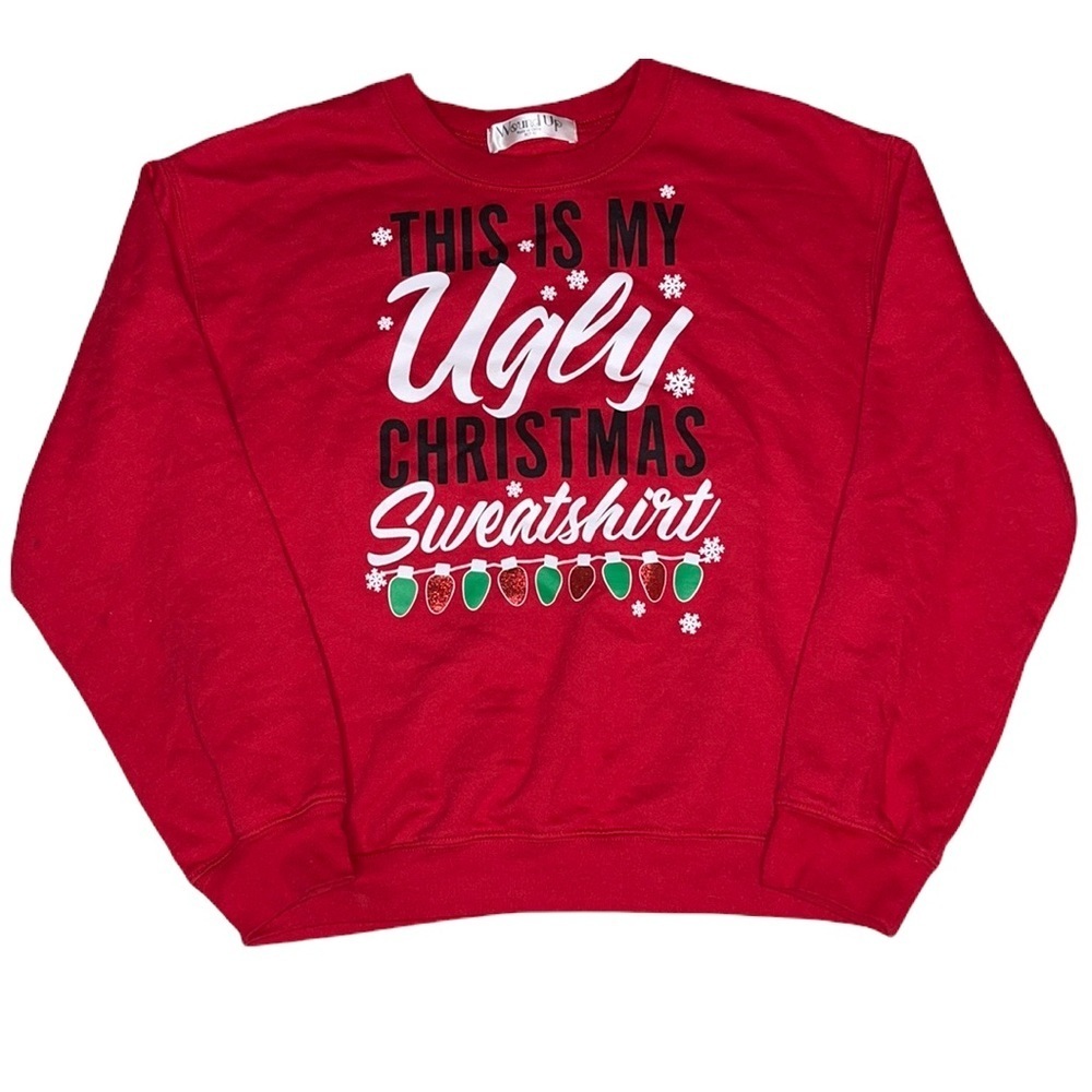 Wound Up Girls Christmas Sweater Size 7/9